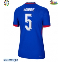 Frankrike Jules Kounde #5 Hjemmedrakt Dame EM 2024 Kortermet